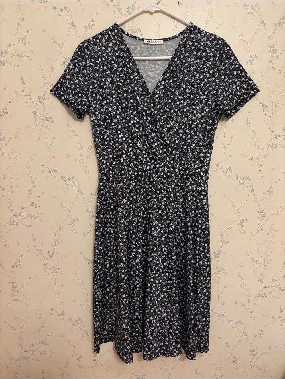 Classic Floral Fit-and-Flare Dress